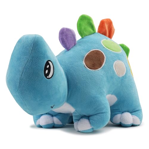 Image of Soft Plush Blue Dinosaur Stuffed Soft Toy with Cute Hug-Friendly Plush for Babies, Toddlers & Children Safe, Lightweight & Easy to Clean (40 CM)