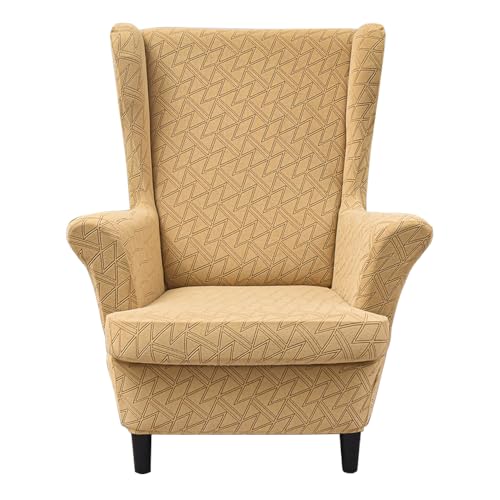 Funda elástica para sillón orejero transpirable y protector de sofá lavable 2