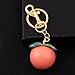 Disengor Peach Purse Bag Charms Keychain - Cute Women Handbags and Tote Bags Jewelry Accessories - Exquisite Unique Gifts