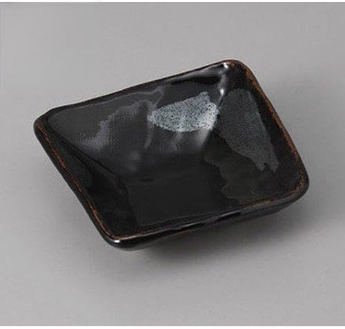 セトモノホンポ(Setomonohonpo) Set of 5, Small Silver Square [3.9 x 3.8 x 1.2 inches (10.1 x 9.7 x 3 cm)] [Restaurants, Ryokan, Japanese Tableware, Restaurants, Commercial Use, Tableware]