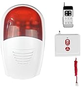 Remote Strobe Siren Alarm Nurse Calling System Sound & Light Security Alarm System with 1 Alert P...