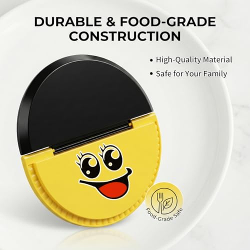 Tortilla Sealer, 10-12” Flour Tortillas | Make Sealed Tacos, Quesadillas, Burritos & More | Tortilla Press|BPA-Free, Dishwasher Safe, Tortilla Crimper-1Pack(Yellow with sticker) — view 6