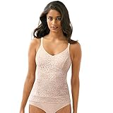 Bali womens Lace 'N Smooth Fajas Cami Df8l12 shapewear tops, Rosewood, Large US