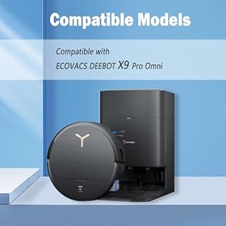 22 Pezzi Kit di Accessori di Ricambio per Ecovacs Deebot X9 Pro Omni/X11 Pro Omni Aspirapolvere,1 Spazzola Principale, 2 Spazzole a Rullo, 6 sacchetti per la polvere, 6 filtri 6 spazzole laterali
