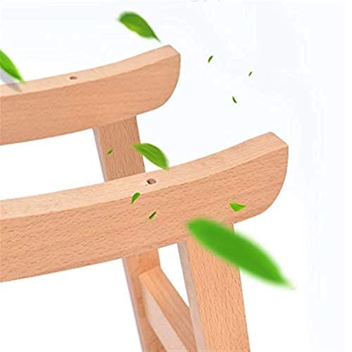 Taburete bajo de madera maciza y tela, banco pequeño para sofá de hogar 6