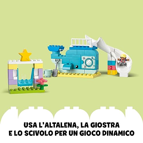 DUPLO Il Parco Giochi dei Sogni, Giochi per Bambini e Bambine da 2 Anni in su con Balena e Razzo Giocattolo da Costruire per Imparare Lettere, Numeri e Colori con i Mattoncini, Idea Regalo 10991 - Lego - Immagine 6