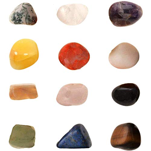 Image of Reiki Crystal Products Certified Natural Crystal Tumble Stone Kit | Multiple Crystal Stone Sets for Meditation, Reiki, Chakra & Spiritual Practices