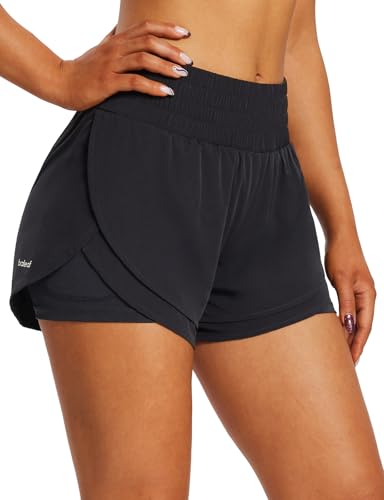 baleaf Women's 3" Workout Shorts High Waisted Athletic Running Shorts