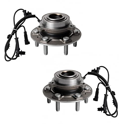 Image of TRQ Front Wheel Bearing and Hub Assembly Set 2 Piece for Models with 22 INCH Factory Wheels ONLY Compatible with 19-24 Ram 1500