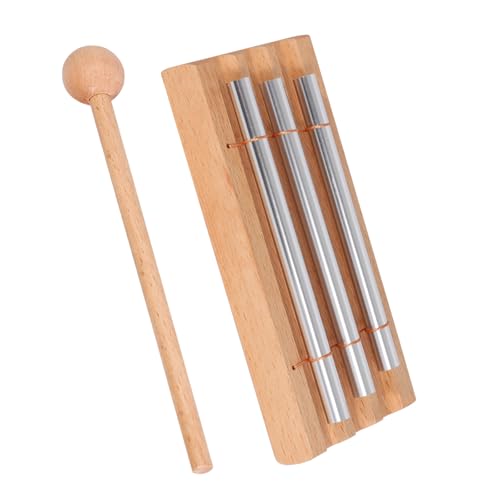 LIEKE 3 Tone Hand Chime Meditation Instrument Mindfulness Bell for Yoga Meditation Sound Healing