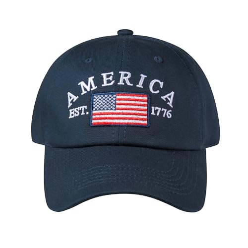 Image of IIN American Flag Baseball Cap for Men Women Low Profile USA Army Tactical Operator Military Plain Dad Hat