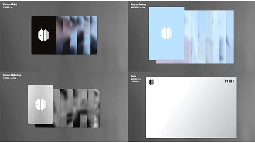 Miniatura 6 de Dreamus BTS - Juego de prueba (edición estándar y compacta) [incluye beneficios de pre-pedido Weverse] (póster plegado), blanco; negro