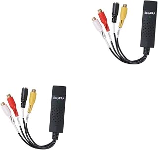 UKCOCO 2Pcs Placa De Captura De Vídeo Adaptador De Vídeo Placa De Captura De Áudio Captura Av