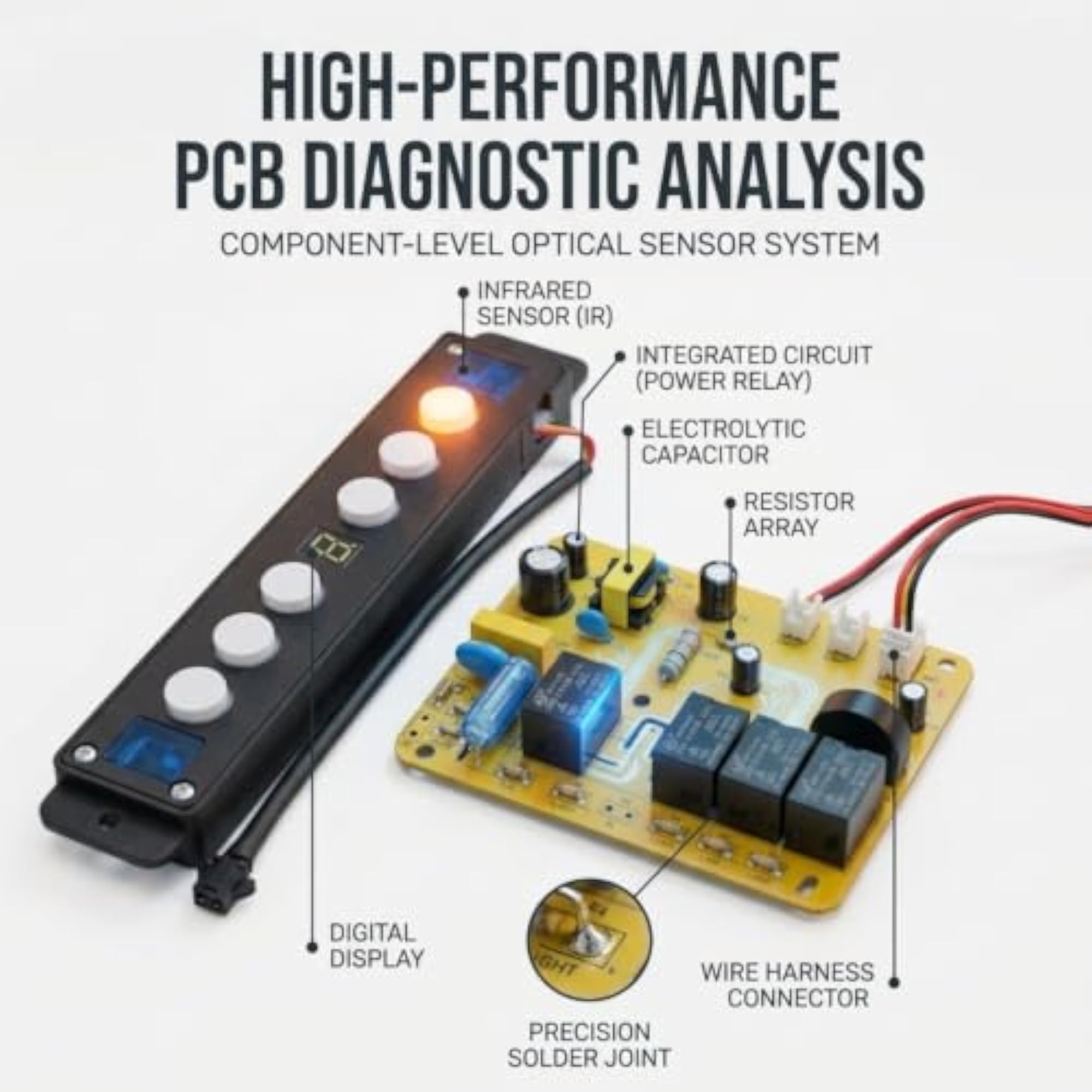 Universal Kitchen Chimney Motion Sensor PCB with Display