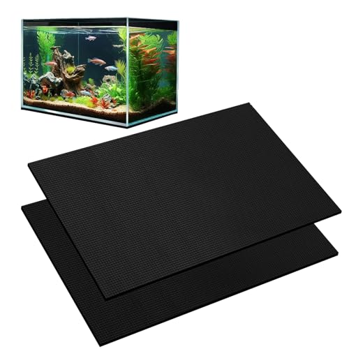 2 Packs 23.6 x 15 Inch Aquarium Fish Tank Leveling Pad, 6mm Thick Foam Fish Tank Mat Non-Slip...