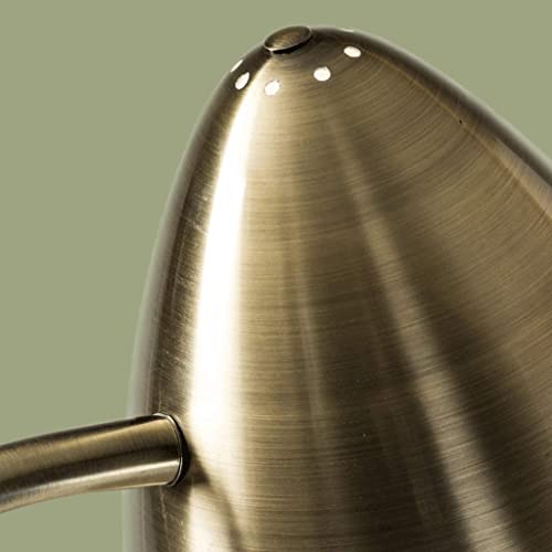 Lámpara de pie ajustable para sala de estar con luz de lectura de cuello de cisne 5