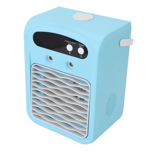 Ejoyous Aire Acondicionado Portátil, Aire Acondicionado de Escritorio Silent Energy Ahorrado Humidificador de USB para Oficinas para Oficinas (cielo azul)
