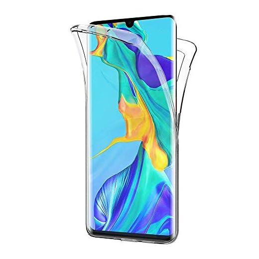 annaPrime® skyddande silikon gel transparent ultra slim 360° skärmskydd fram och bak för Huawei P30 pro 6.47" VOG-L29/VOG-L09/VOG-L04/VOG-AL00/VOG-TL00 – överskådlig