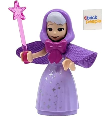 LEGO Disney Princess: Fairy Godmother Minifigure from Cinderella with Extra Purple Cape