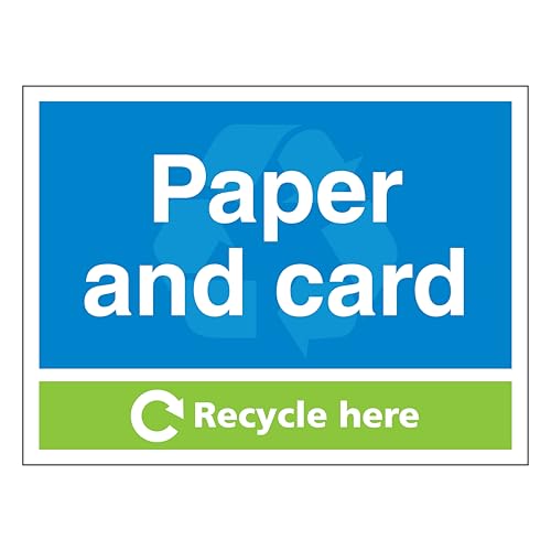 Autocollant phosphorescent papier et carton recycle here paysage 400x300mm