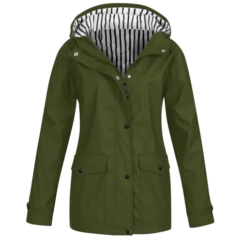 Chaqueta de lluvia para mujer que protege del viento y agua en invierno
