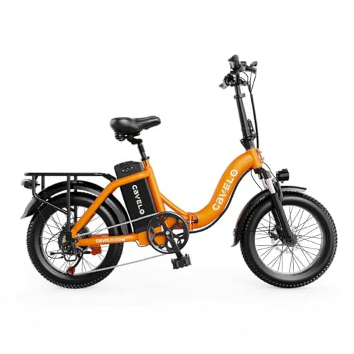 Cybervelo 750W Folding Electric Bike, 48V 20.8AH Large Removable Battery