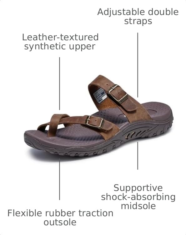 Image of Skechers Women's Reggae-carribean - Double Buckle Toe Thong Slide