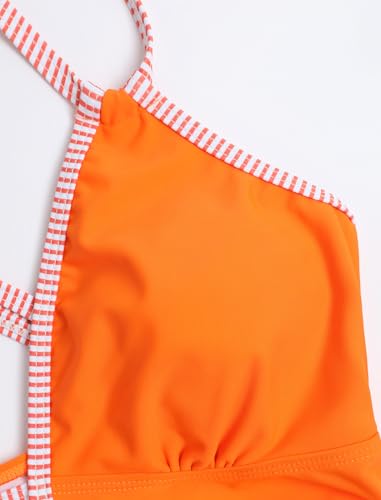 Image of ZAFUL Womens Tankini Swimsuits V Neck Push Up Swim Top Color Block Tummy Control High Waisted Bathing Suits Swim Bottom