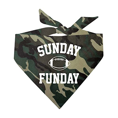 Sunday Funday Dog Bandana (9 Camo, One Size)
