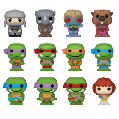 Funko Bitty Pop! Teenage Mutant Ninja Turtles TMNT 12pc Multipack 2.2 Cm Teenage Mutant Ninja Turtles RetroClassicCollectionnable Étagère Empilable Incluse Idée de Cadeau - vue 3
