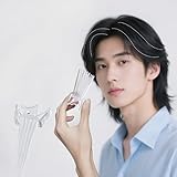 Sedrick ヘアボリュームピンチャー フォービュート前髪ボリュームピン 前髪たちあげクリップ 根元立ち上げクリップ 男女兼用 前髪セット 根元ボリュームアップ フォービュート ヘアアレンジ センターパート 毛流れ センター分け ボリューミーヘア ぺたんこ髪 ヘアボリューム 前髪 立ち上げ メンズ レディース兼用 (クリア)