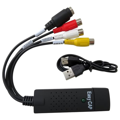 INGQI New Replacement USB 2.0 Video Grabber Capture USB Card Convert VCR VHS to Digital DVD for Windows 10, 1 Pack