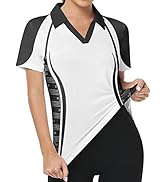 Little Beauty Women's Golf Polo T Shirts Short Sleeve Collared Lightweight Athletic Print Tennis ...