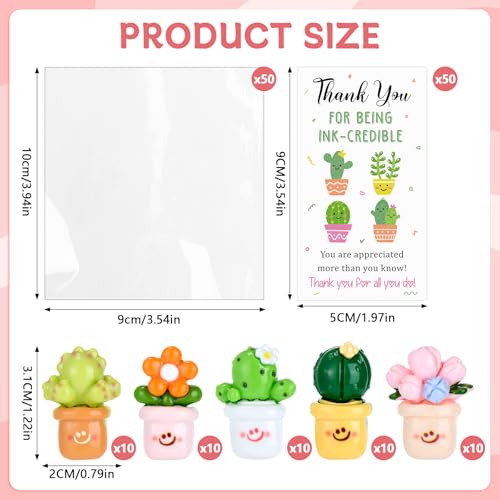 Set de 50 imanes decorativos para refrigerador suculentas miniatura 2