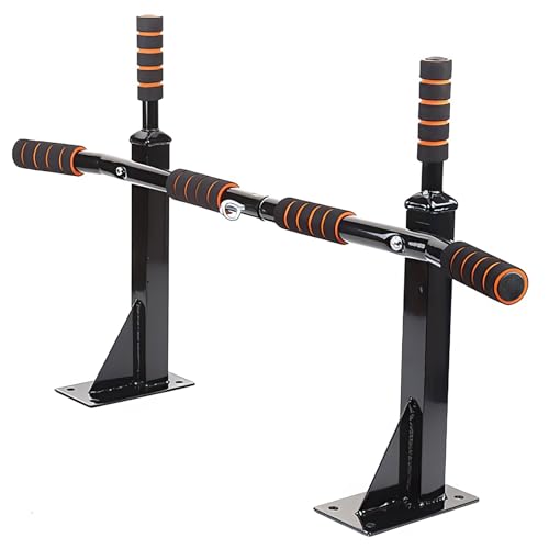 EASY BIG Multifunctional Wall Mounted Pull Up Bar for Home - Chin Up Bar - Pullup and Dip Bar - Pull Up Machine - Pull Up Dip Station - Outdoor Pull Up Bar - Portable Pull Up Bar - Power Tower For Wall (Black)