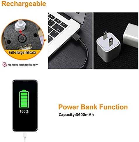 NewFree LED Camping Lantern, Rechargeable Camping Lights with 800LM 4 Light Modes Water-Resistant, 3600mAh Power Bank,Portable Tent Lights for Hiking Home Lighting Outdoor BBQ