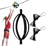 TOBWOLF Verbesserte Volleyball-Trainingshilfe, Kombi-Volleyball-Spike, Treffer, Serviertrainer, hohe Elastizität, verstellbarer Volleyball-Trainingsgürtel, Hüpftrainer, Ballhülse, Springen,