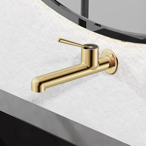 Grifo de baño de pared para lavabo monomando estilo tocador de hotel