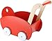 Small Foot 10025 Puppenwagen aus Holz, solide Ausführung, Kindergartenstärke, gummierte Leiselaufräder