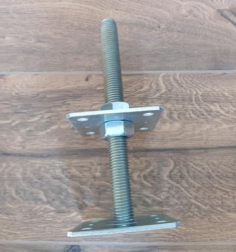 Support poteau réglable 100x100 acier galvanisé surélevé fixation ancrage terrasse - 5