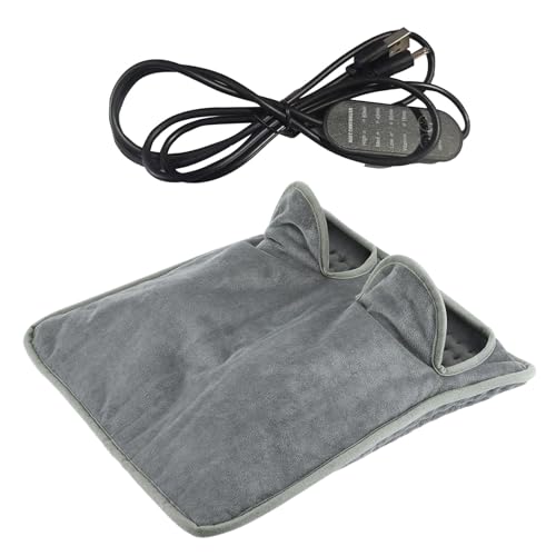 Celuicion Calentador de pies, eléctrico de 4 niveles, portátil, recargable por USB, accesorio calefactor – Reposapiés calefactado | Para escritorio, cama, coche, dormitorio, apartamento, vacaciones