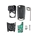 Shoppy Lab Chiave Completa Telecomando 2 Tasti Ricambio Compatibile Per Opel Vectra Astra Tigra Corsa Zafira Chiave Completa (433MHZ PCF7946 Chip) Transponder e Batteria inclusi