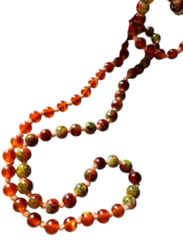 Collier ambre et unakite résistant : fini les bijoux fragiles avec ce tressé main