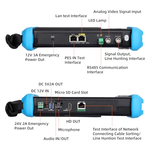 Koolertron-Upgraded-7-inch-IPS-Touch-Screen-H265-4K-IPC-9800-Plus-IP-Camera-Tester-CCTV-CVBS-Analog-Tester-Built-in-WiFi-with-POEWIFI8G-TF-CardHDMI-OutputRJ45-TDRDual-Window-TestFirmware