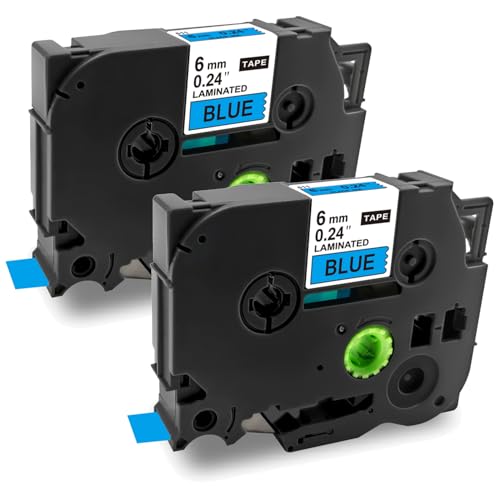 HeeMee Tze�e�[�v �݊��i �u���U�[�p 6mm���yTze-511�E�n�������E2�Z�b�g�z8m�� �s�[�^�b�`�e�[�v P-touch ���~�l�[�g�e�[�v �h�� ���S�� �����O�V�[�� �����p�i�iTze-511�E2�j