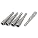 uxcell 1/4-inch Shank 7mm Hex Socket Nut Setter Driver Bit Adapter Gray 5pcs