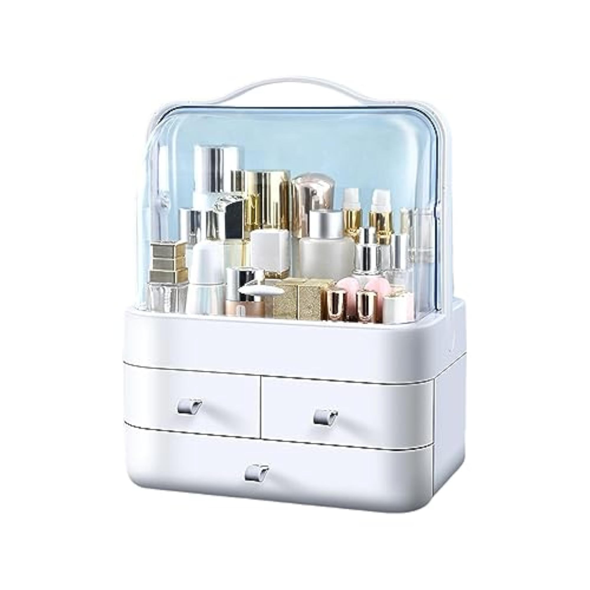 Dustproof Cosmetic Storage Unit for Vanity