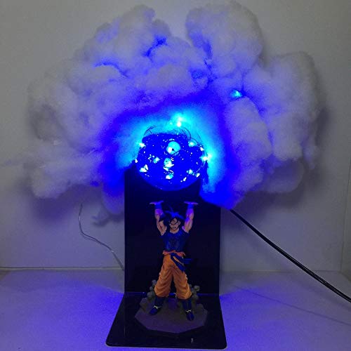 Lámpara Dragon Ball Z Goku Bombas de fuerza Lámpara de mesa creativa Iluminación decorativa Niños Bebé DBZ Led Luz de noche para niños- Aplicable a regalos de Navidad-w, Rojo