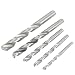New Lon0167 5 in Featured 1 Straight drill reliable efficacy hole HSS 4mm to 10mm Twist Drill Bits Set Silver Tone(id:9e5 22 2b 8b0)