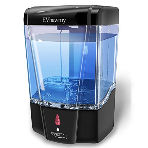 EVhawmy Automatic Hand Sanitizer Dispenser Wall Mounted Commercial Automatic Soap Dispenser Touchless Liquid Dispenser for Bath, Kitchen, Hospitals, Office, Public - 700ml/23.6oz